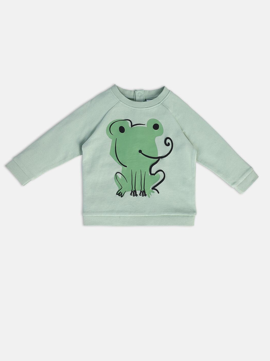 

MINI KLUB Infant Boys Graphic Printed Pullover, Grey