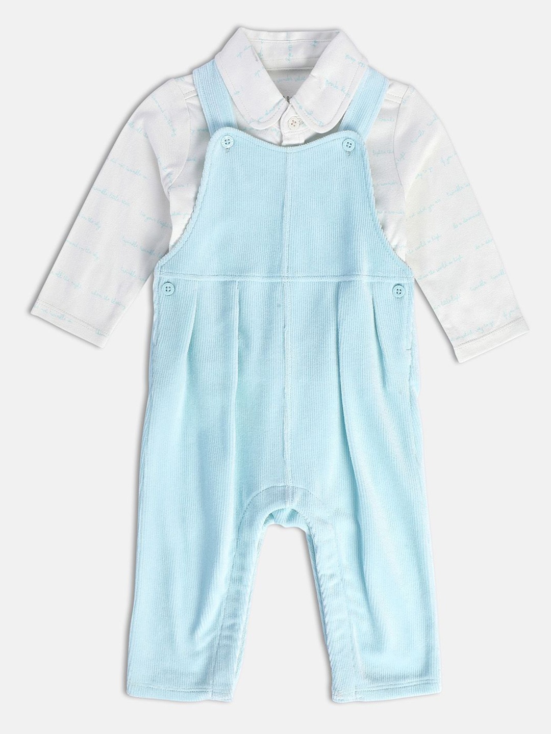 

MINI KLUB Infant Boys Dungarees With Shirt, Blue