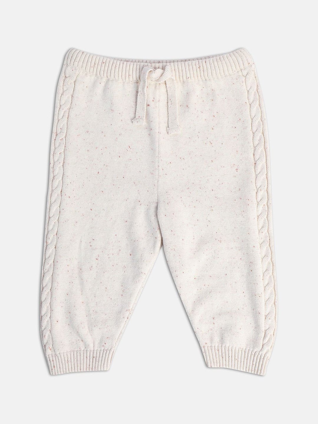 

MINI KLUB Boys Regular Fit Mid-Rise Easy Wash Pure Cotton Jogger, White