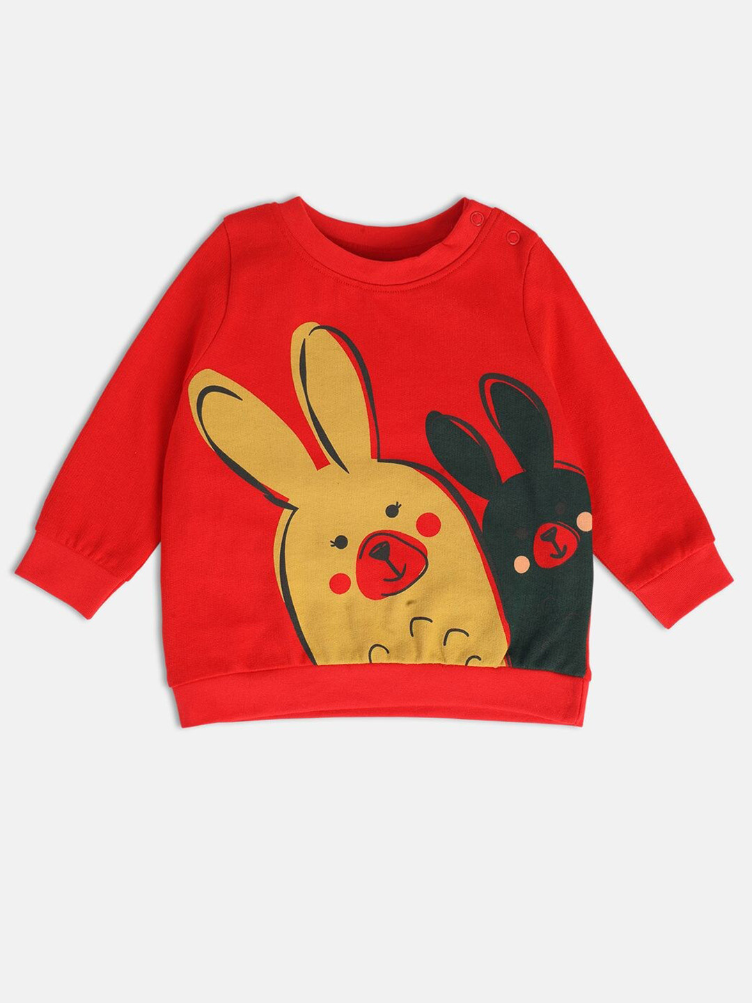 

MINI KLUB Infant Girls Graphic Printed Sweatshirt, Red