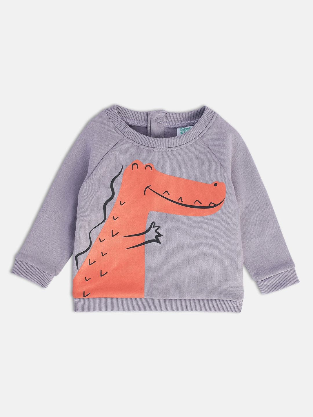 MINI KLUB Infant Boys Graphic Printed Sweatshirt, Grey