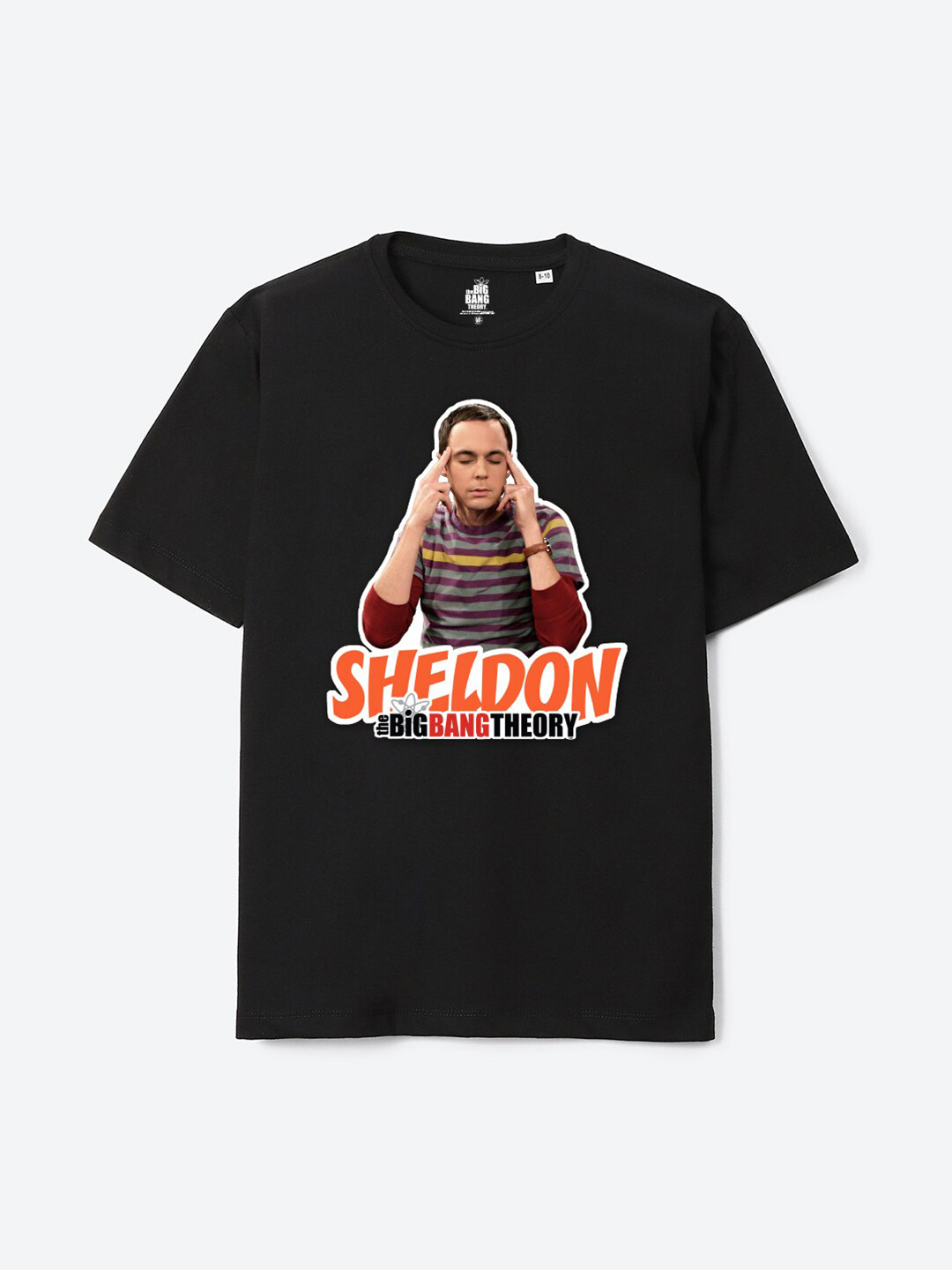 

YK Warner Bros Kids Graphic Printed Oversized Pure Cotton T-Shirt, Black