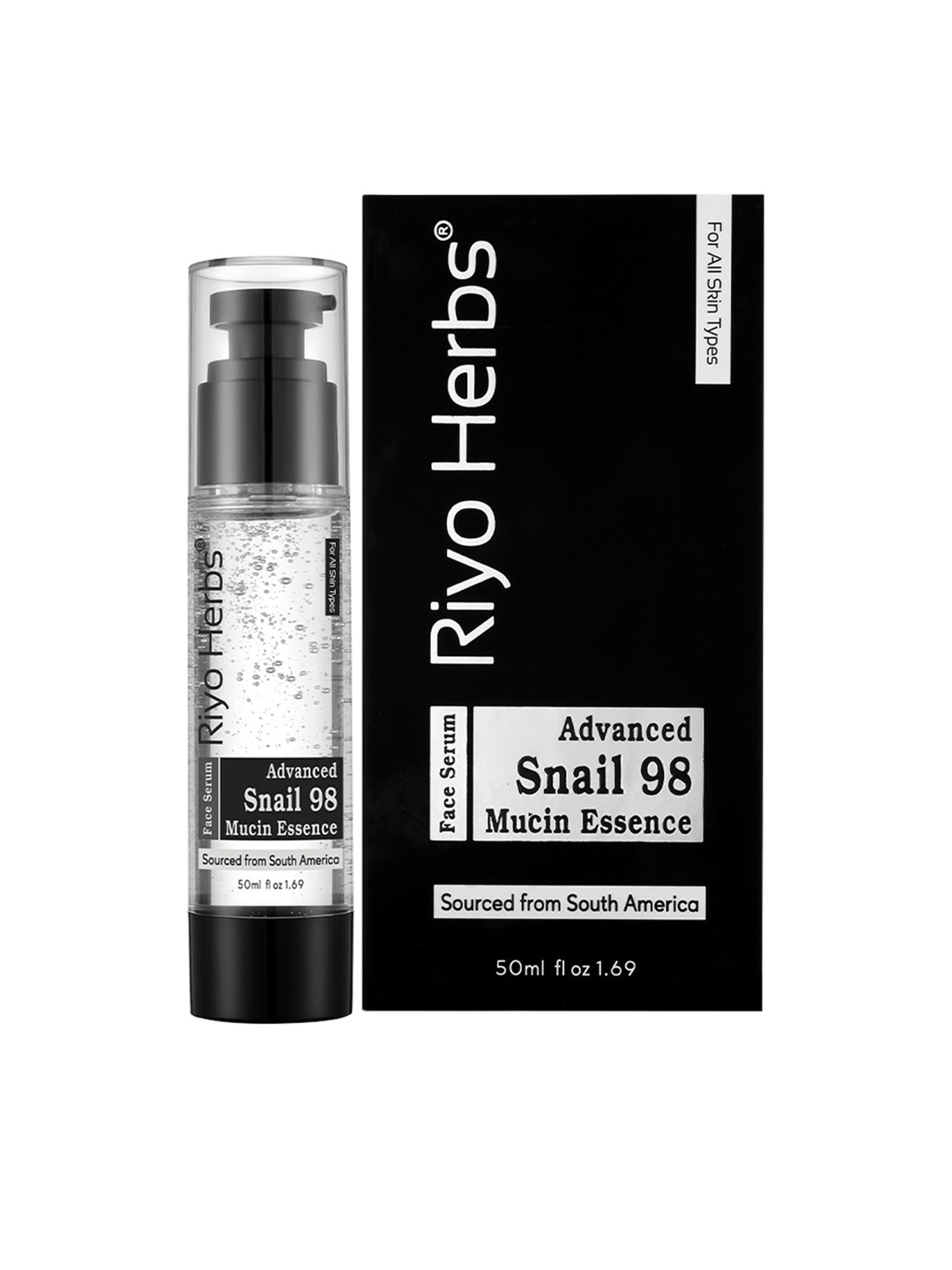 

Riyo Herbs Advanced Snail 98 Mucin Essence For Moist & Smooth Skin - 50ml, White