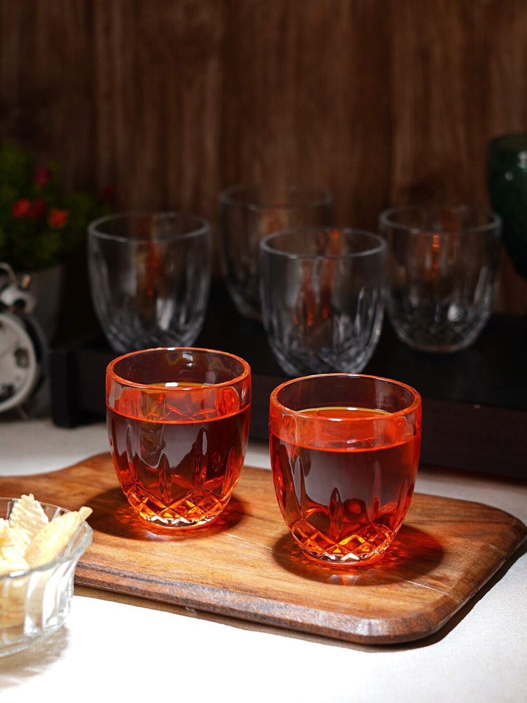 ceradeco Transparent 6 Pieces Water & Juice Glass - 225 ml Each