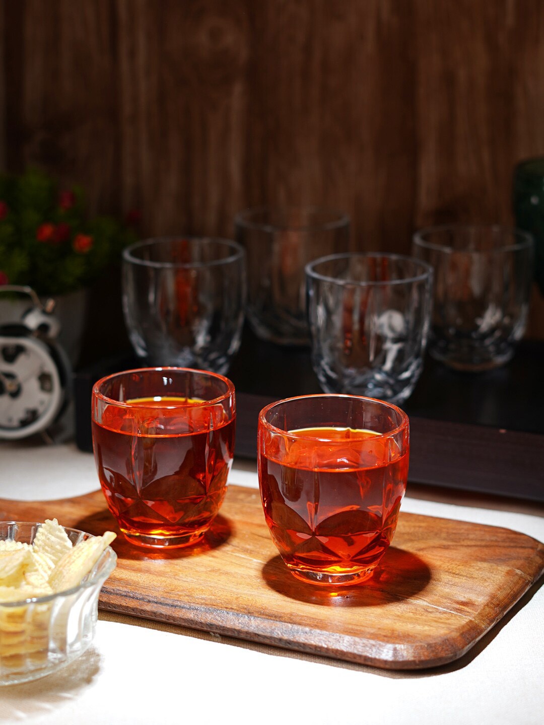 

ceradeco Transparent 6 Pieces Water Juice Glasses - 225 ml Each