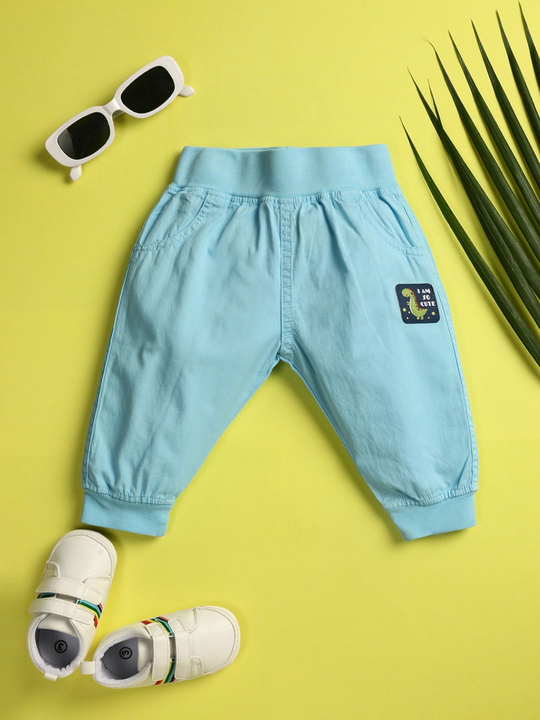 

V-Mart Infant Boys Jogger Cotton Jeans, Blue