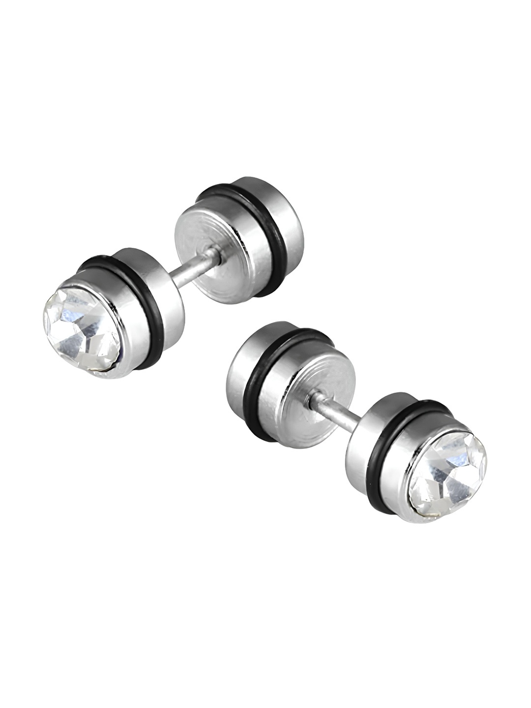 

KARISHMA KREATIONS Silver-Plated Contemporary Studs Earrings