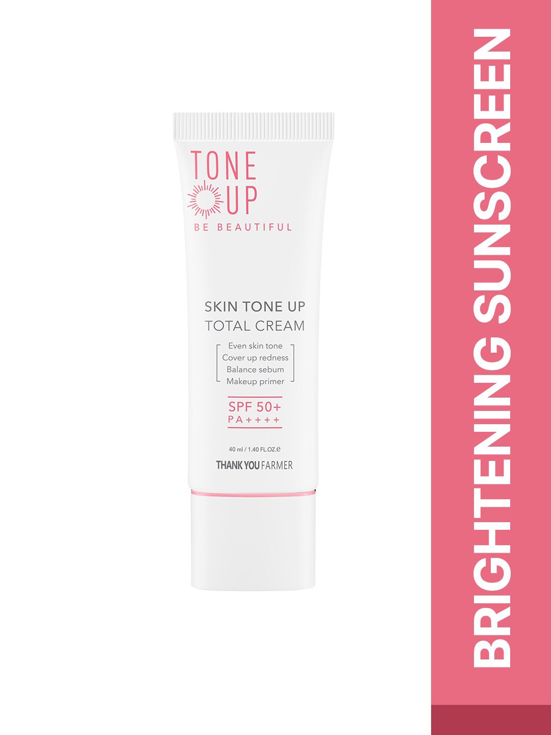 

Thank You Farmer Skin Tone Up Total Cream SPF50+ PA++++ Brightening Cream - 40 ml, White