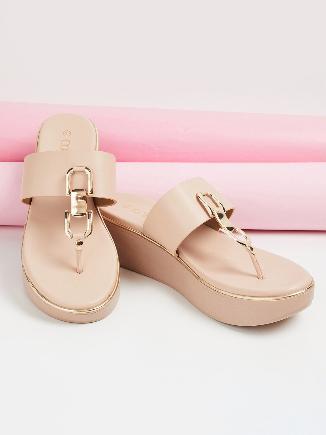 

CODE by Lifestyle Flatform Heels Sandals, Pink