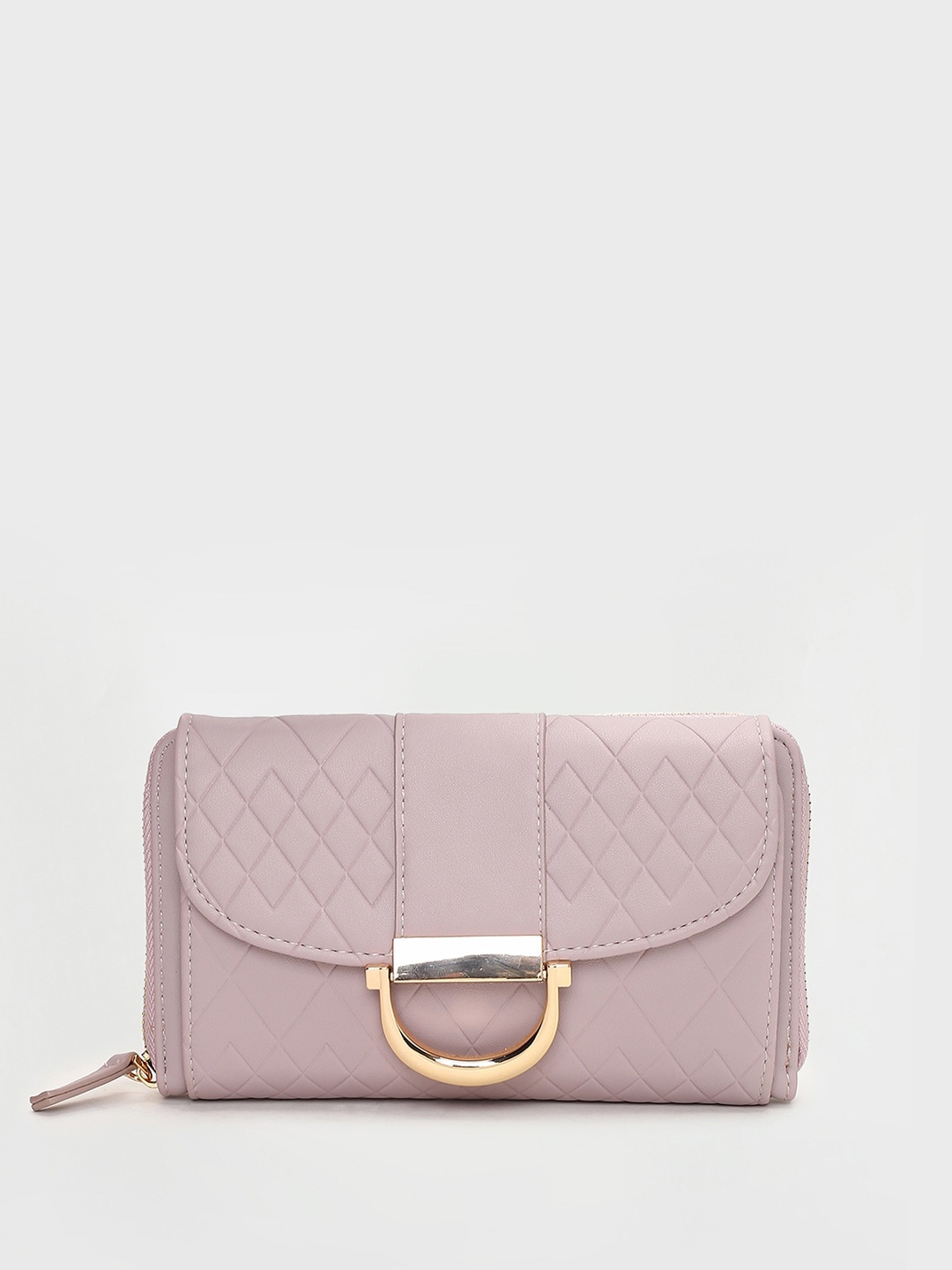 

CODE by Lifestyle Textured Structured Sling Bag, Purple
