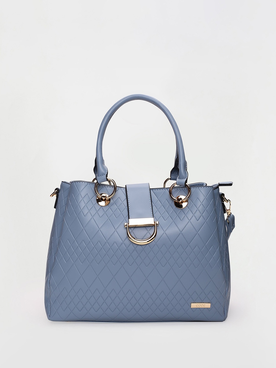 

CODE by Lifestyle Textured Structured Handheld Bag, Blue