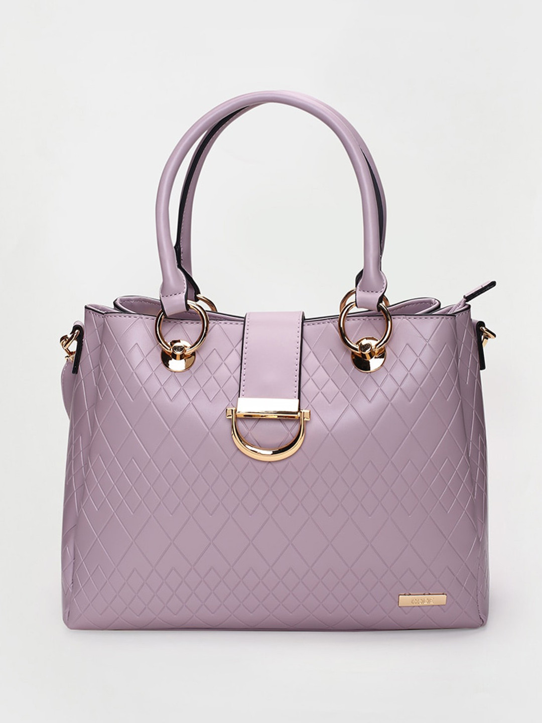

CODE by Lifestyle Textured Structured Handheld Bag, Purple