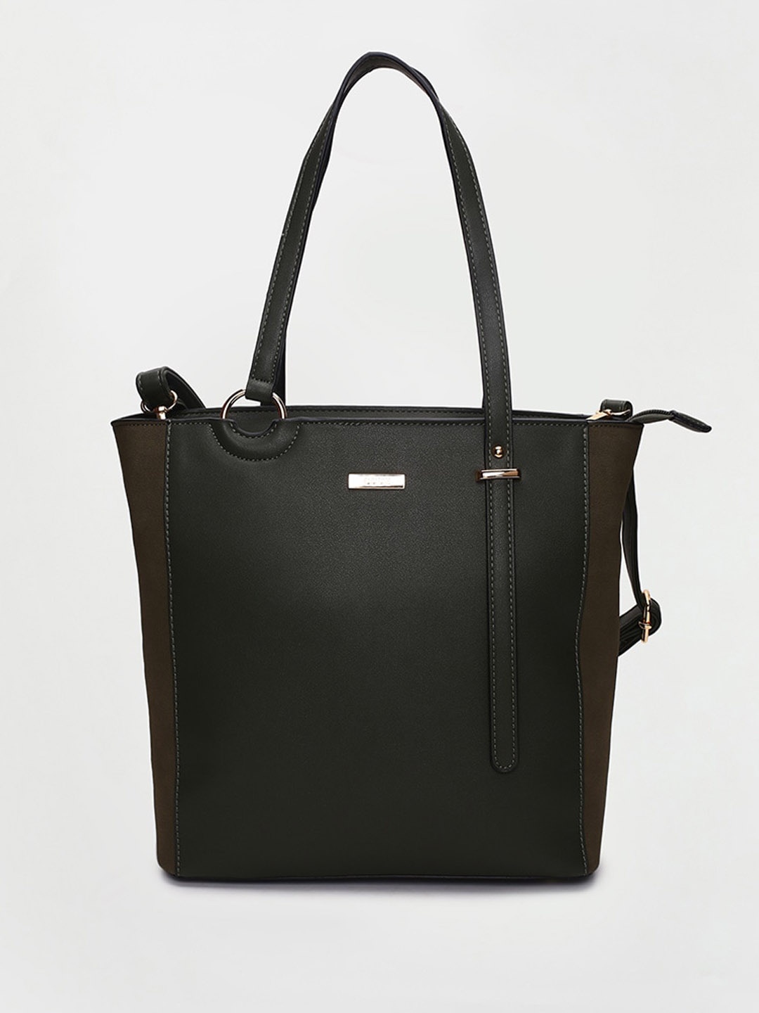 

CODE by Lifestyle Structured Shoulder Bag with Detachable Sling Strap, Olive