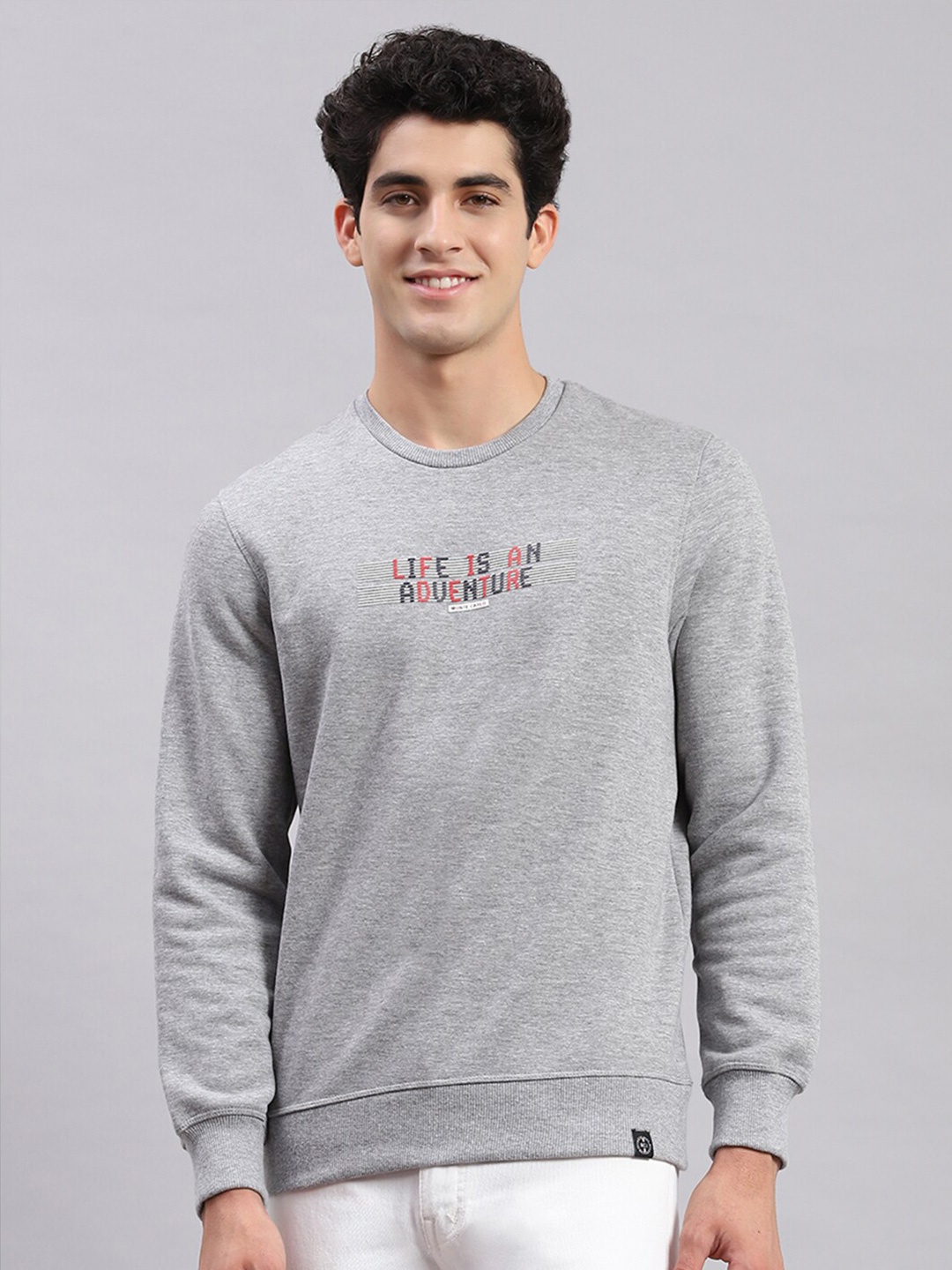 

Monte Carlo Typography Printed Sweatshirt, Grey