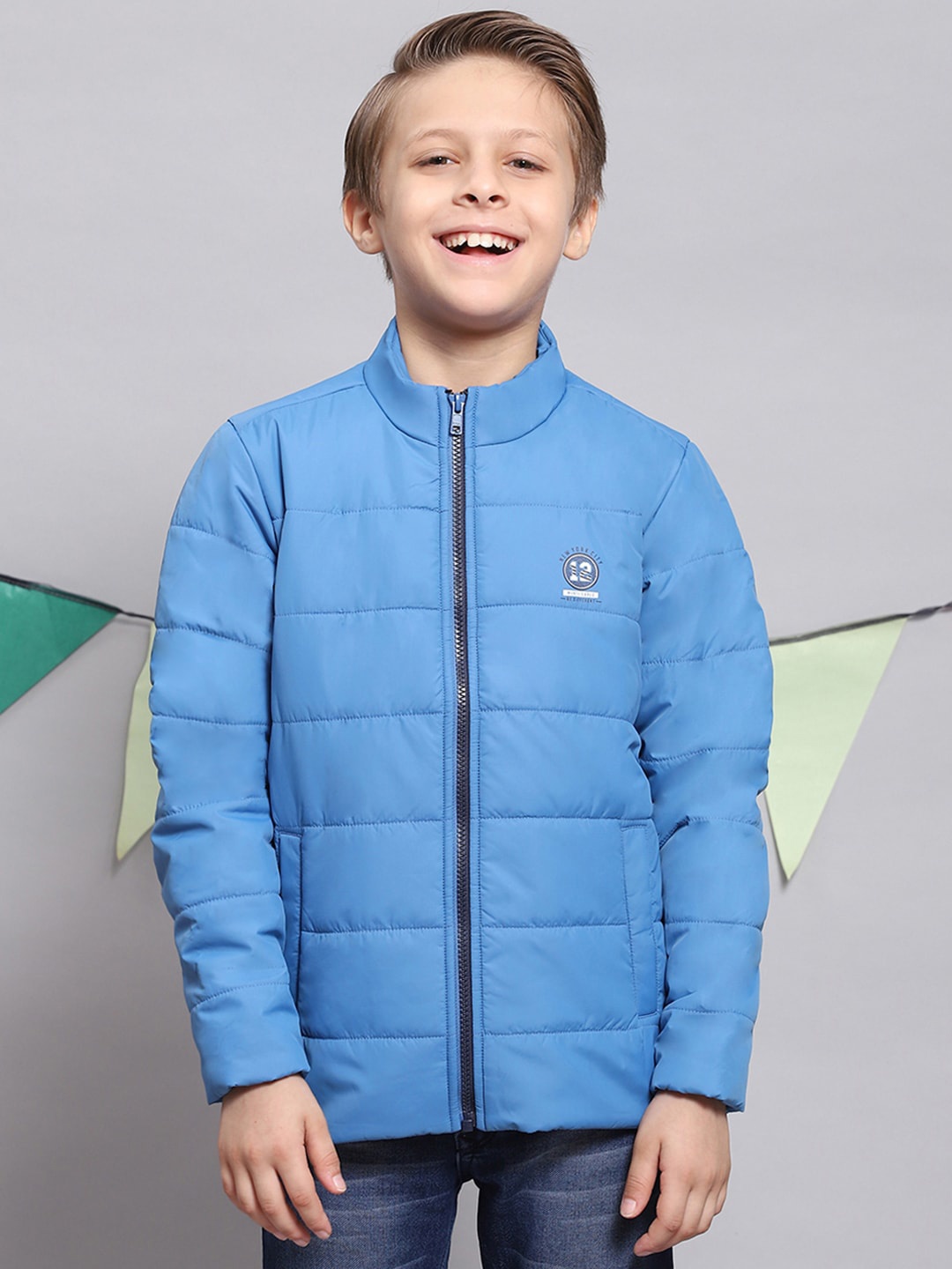 

Monte Carlo Boys Stand Collar Lightweight Padded Jacket, Blue