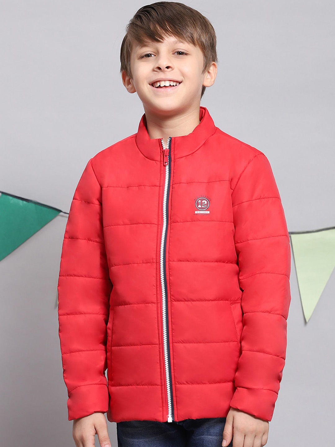 Monte Carlo Boys Lightweight Padded Jacket, Red