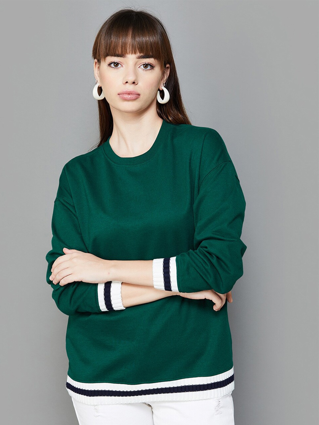 

Ginger by Lifestyle Round Neck Sweatshirt, Green