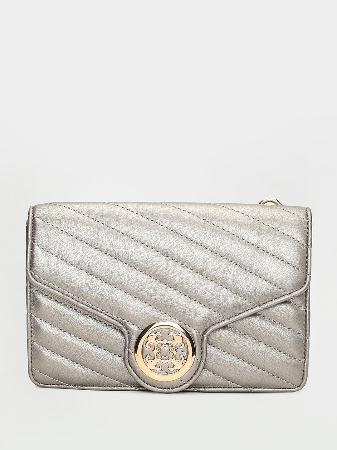 

Ginger by Lifestyle Quilted Structured Sling Bag, Grey