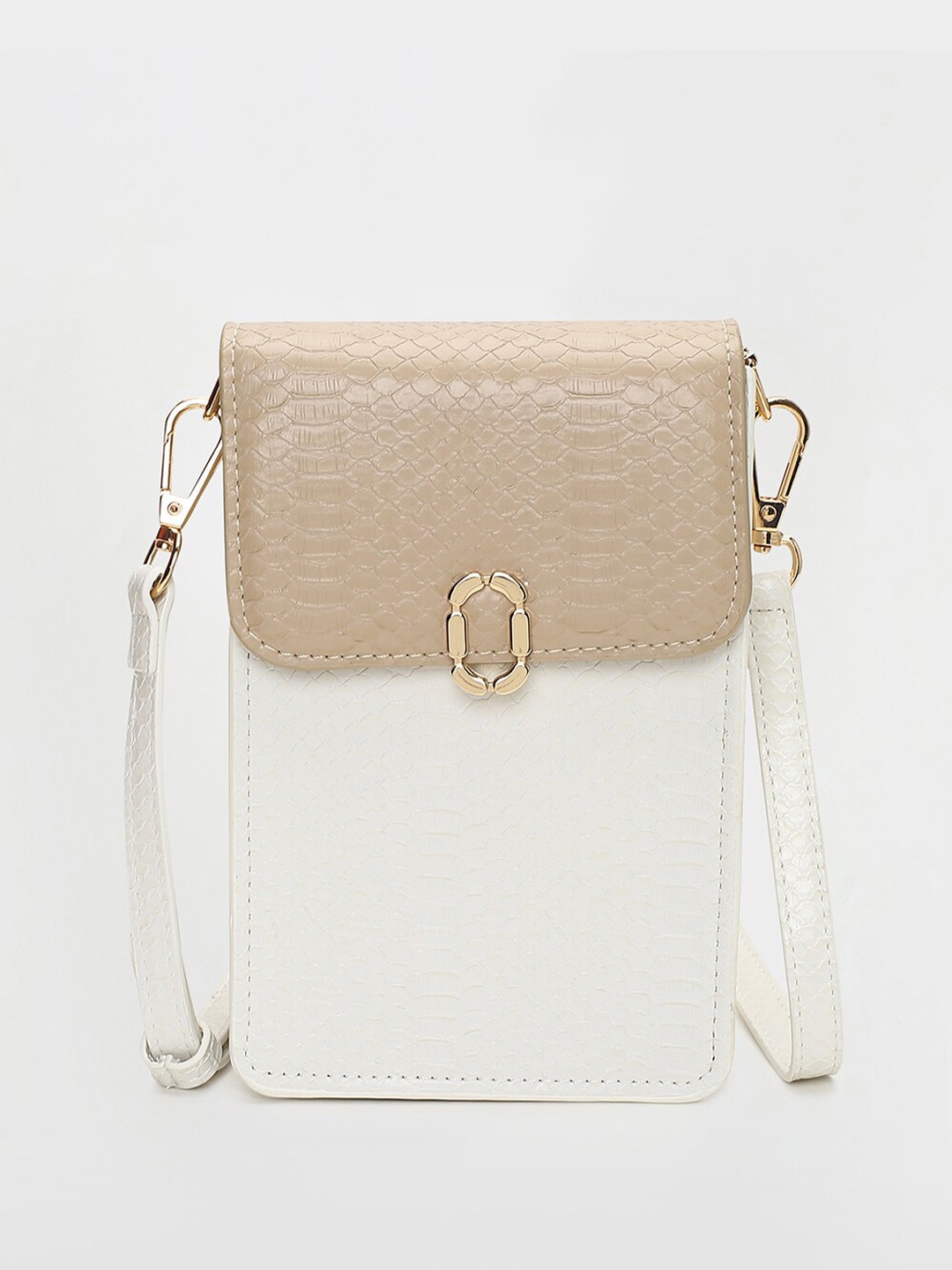 

Ginger by Lifestyle Textured Structured Sling Bag, Off white