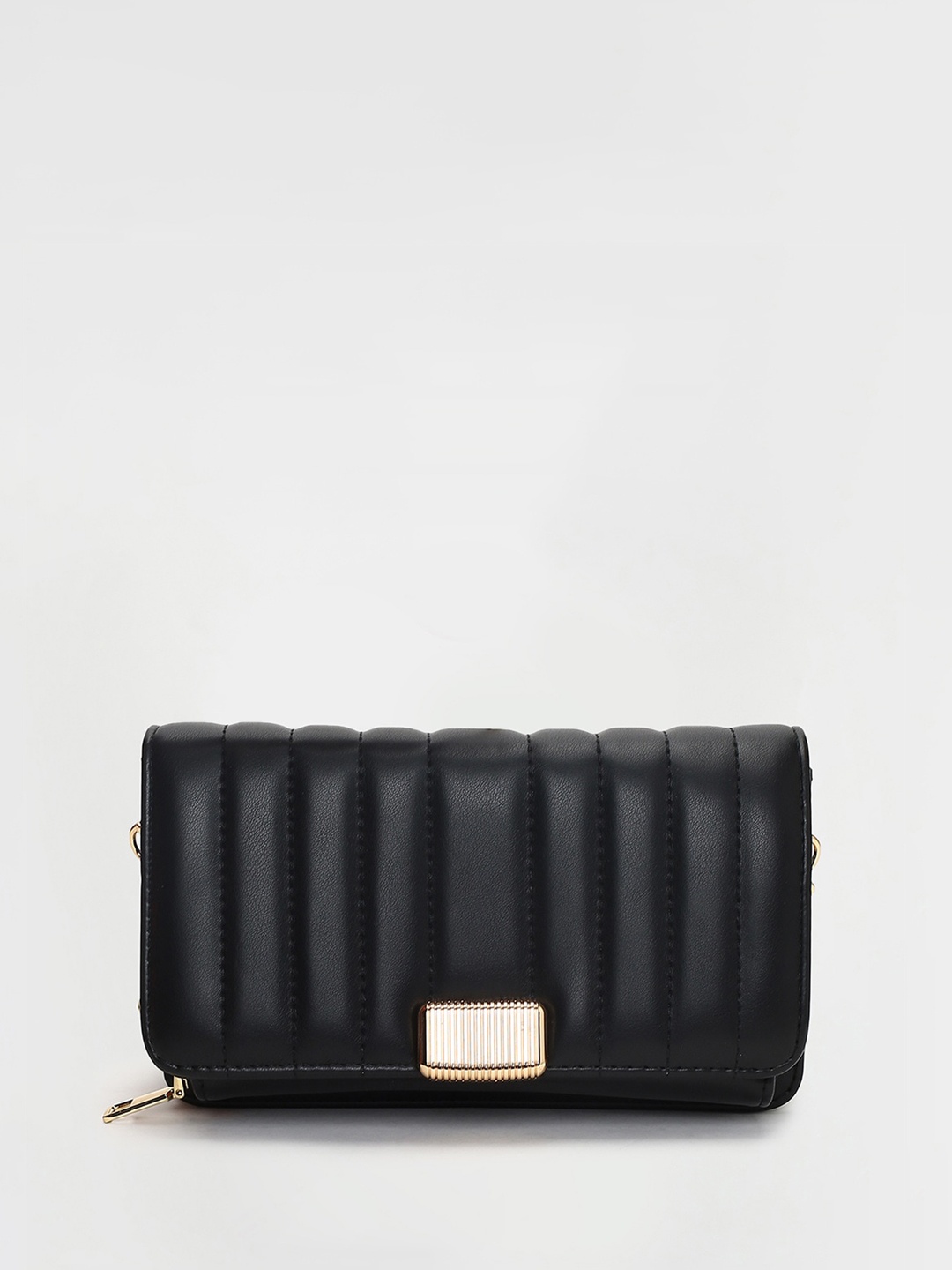 

Ginger by Lifestyle Quilted Structured Sling Bag, Black
