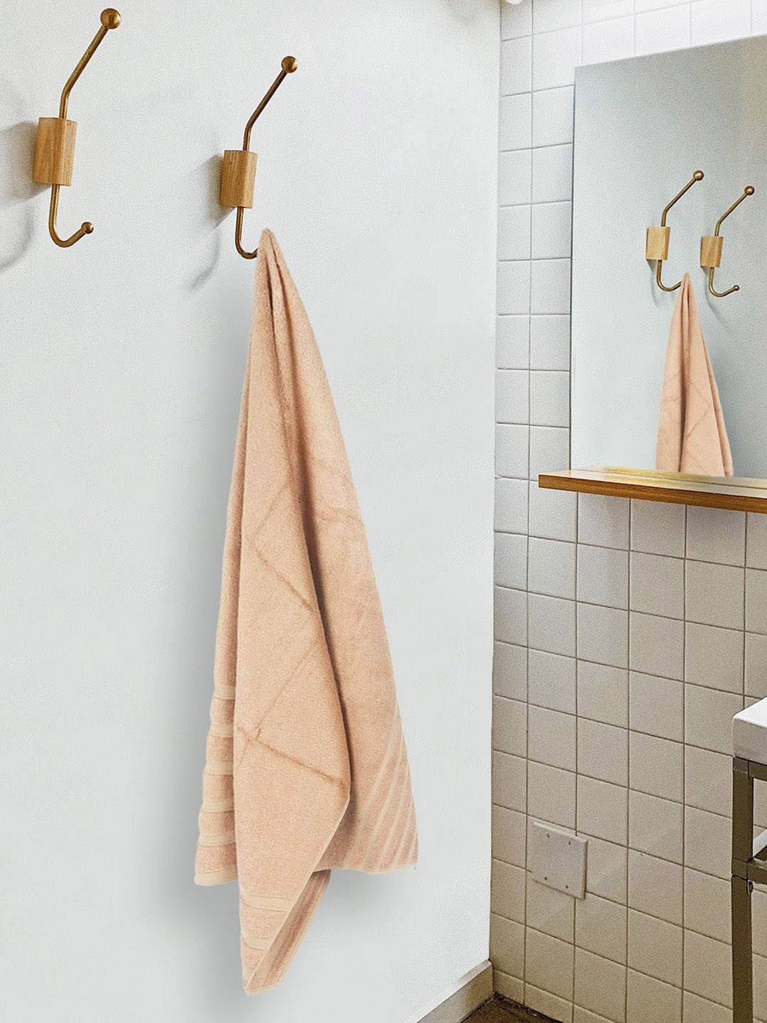 

NICKSUN Beige 2 Pcs 550 GSM Bath Towels