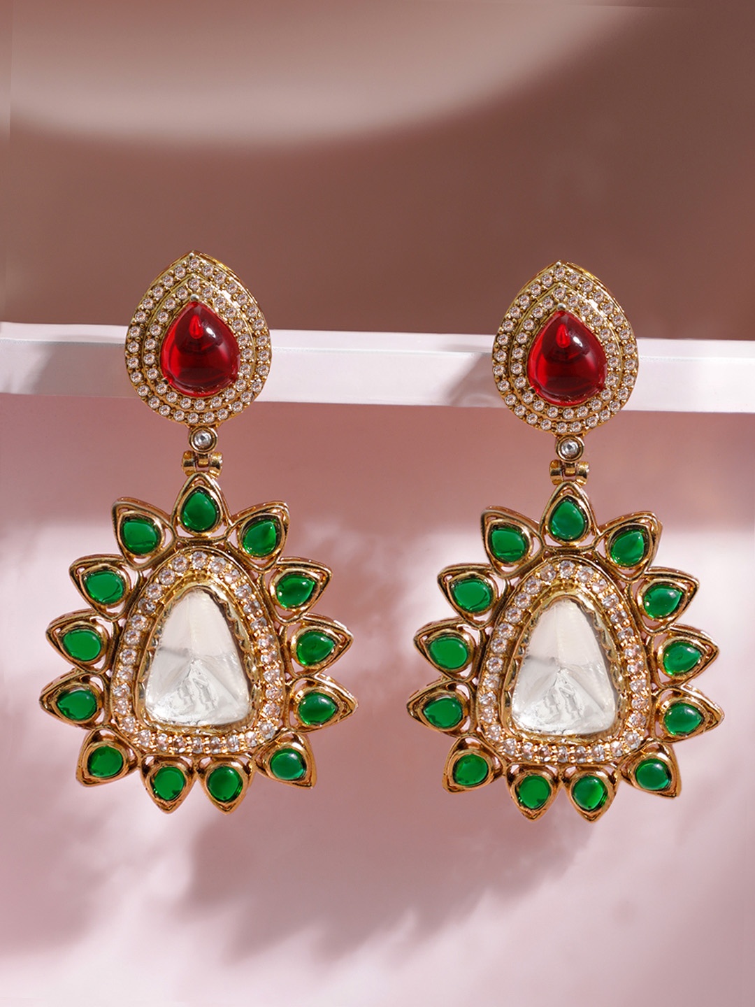 

Rubans Gold-Plated Classic Drop Earrings