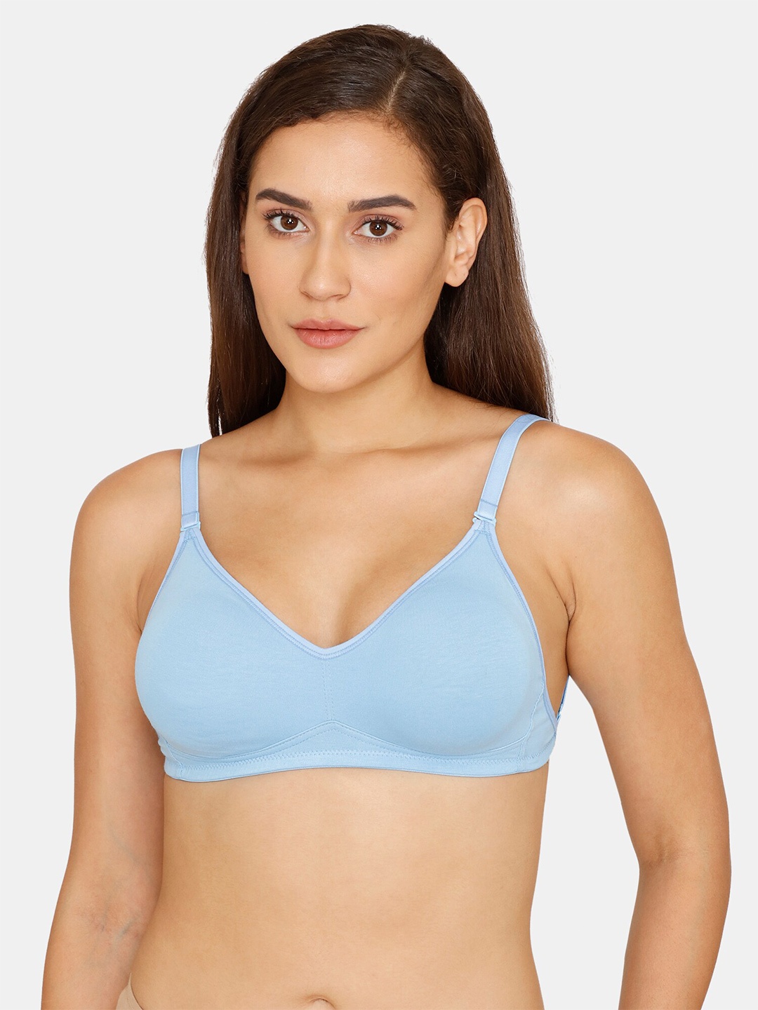 

Zivame Half Coverage Non Padded Bra With All Day Comfort, Blue
