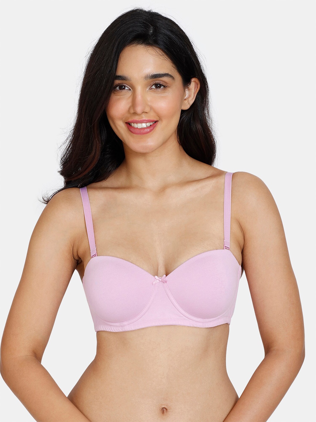 

Zivame Half Coverage Underwired Lightly Padded Bra All Day Comfort, Purple