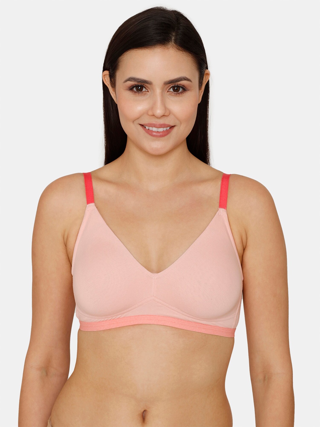 

Zivame Half Coverage Non Padded Bra All Day Comfort, Pink
