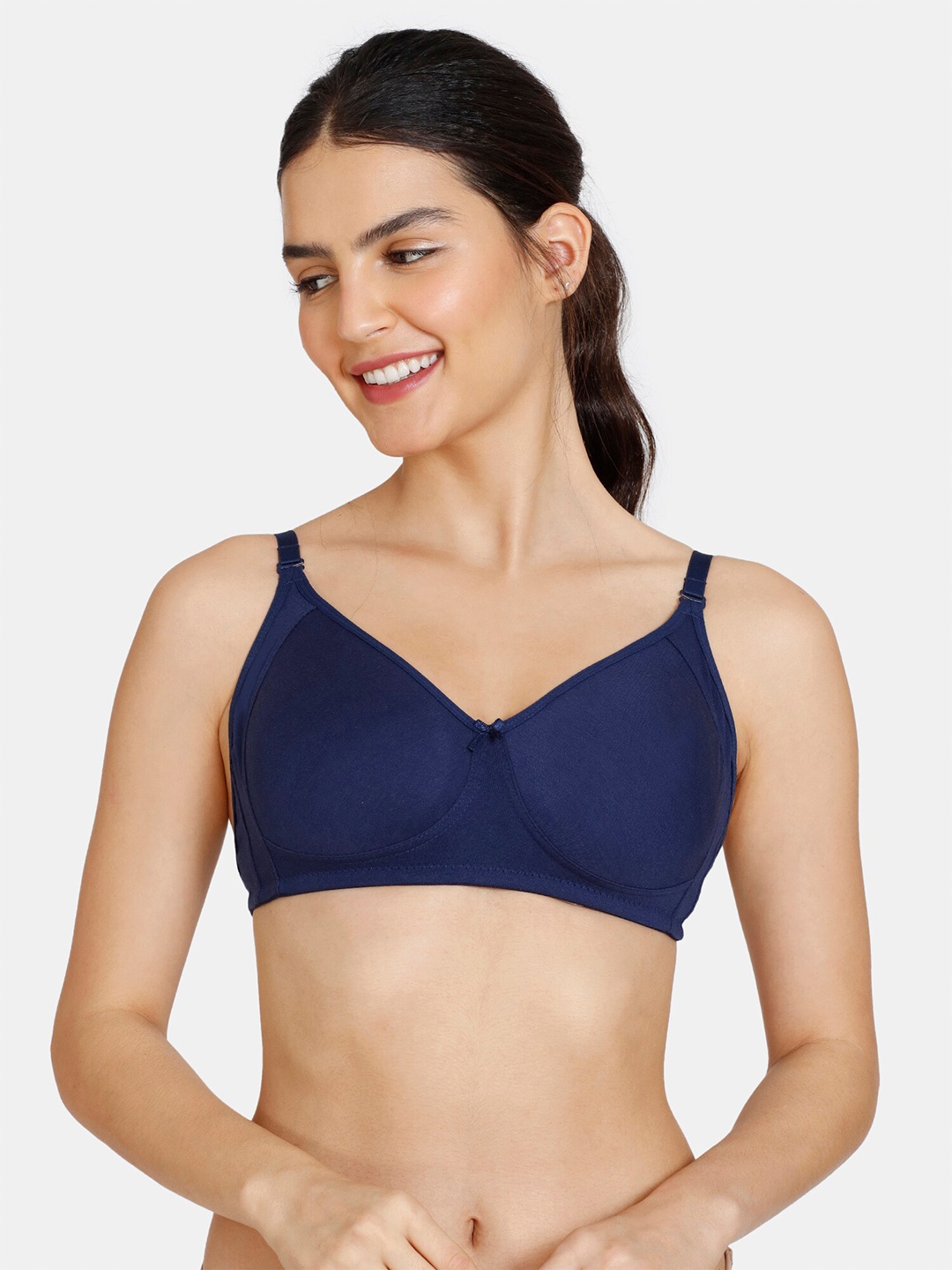 

Zivame Half Coverage Non Padded Bra All Day Comfort, Blue