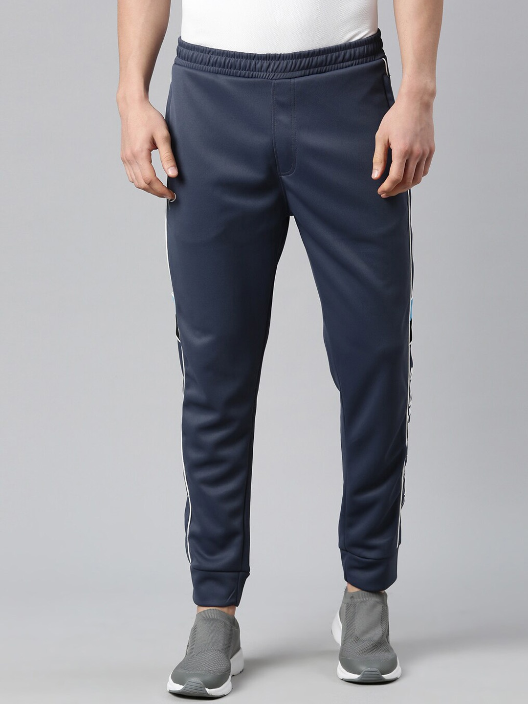 

Proline Men Cotton Mid-Rise Joggers, Navy blue
