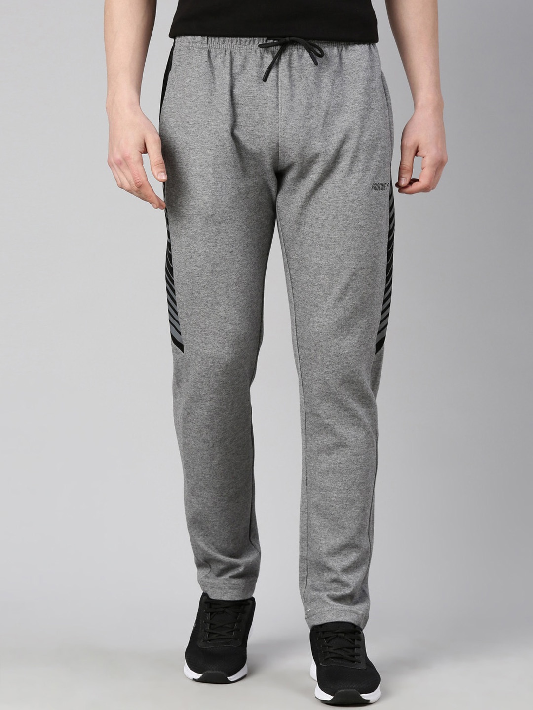 

Proline Men Regular Fit Cotton Track Pants, Grey