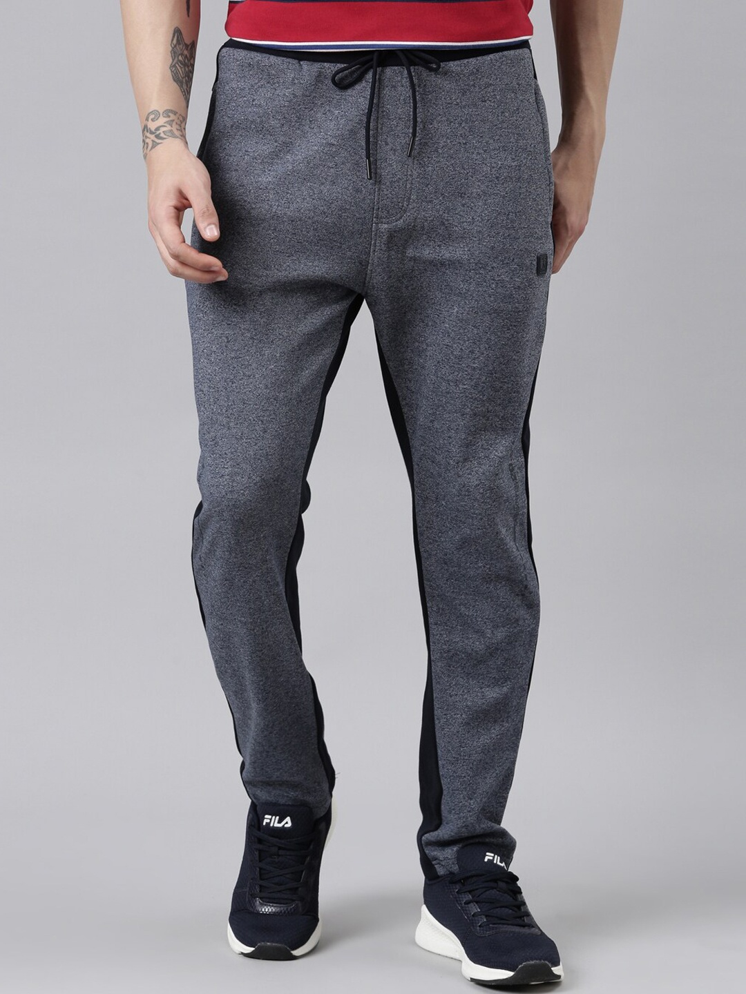 

Proline Men Cotton Mid-Rise Track Pant, Navy blue