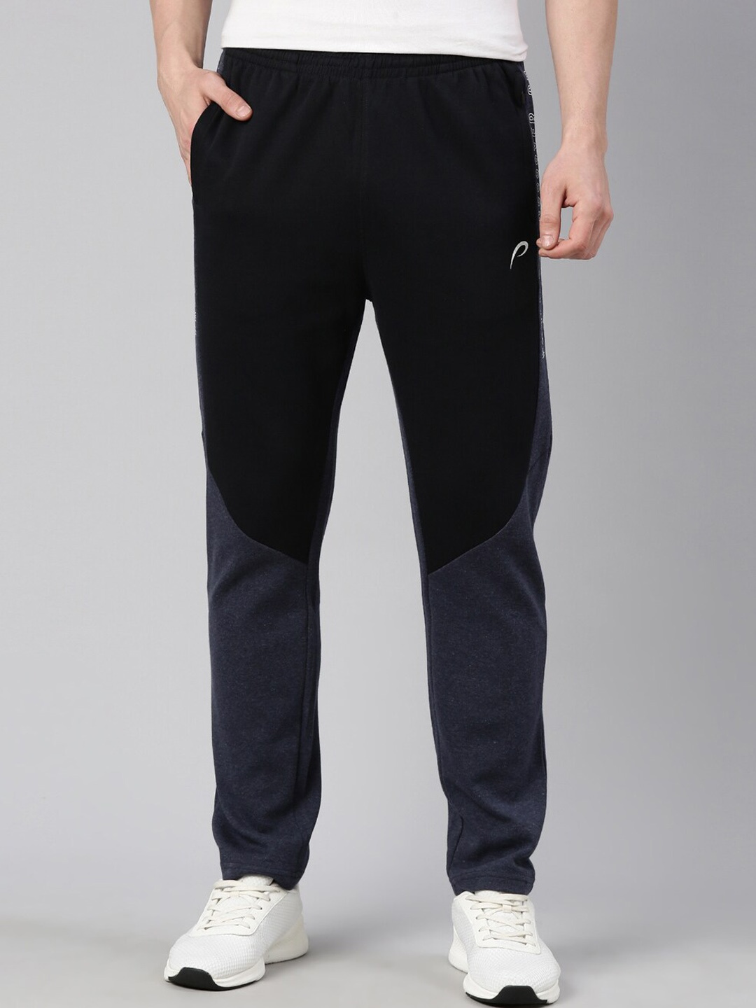 

Proline Men Regular Fit Cotton Mid-Rise Track Pants, Navy blue