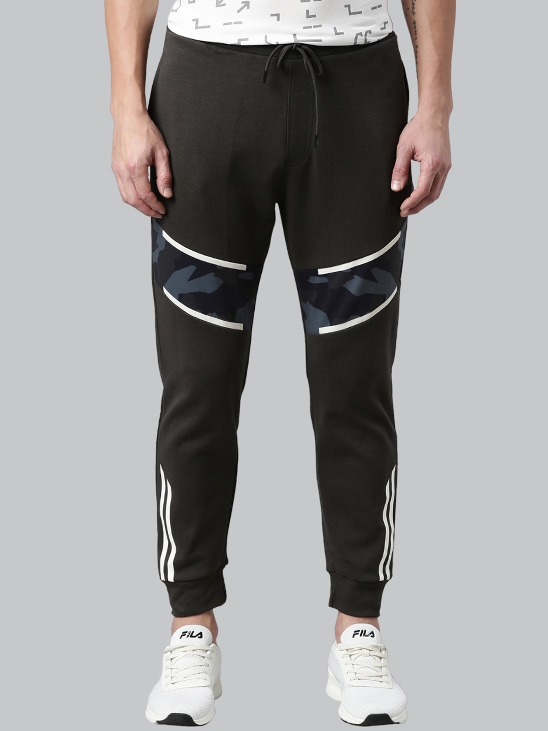 

Proline Men Regular Fit Mid-Rise Cotton Joggers, Olive