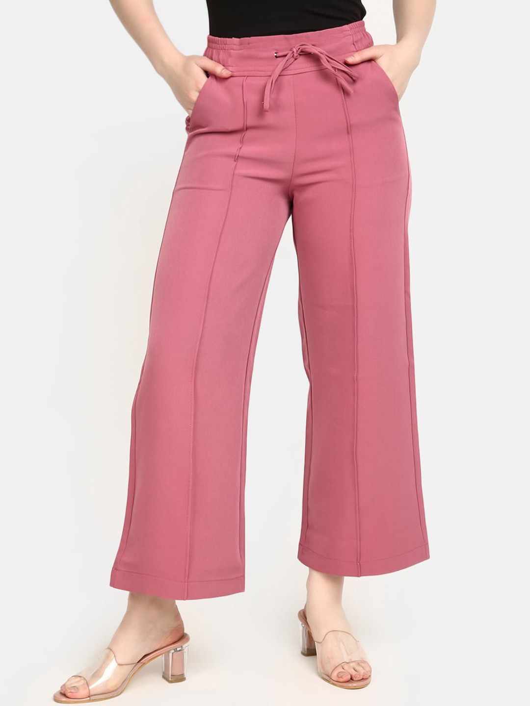 

V-Mart Women Parallel Trousers, Mauve