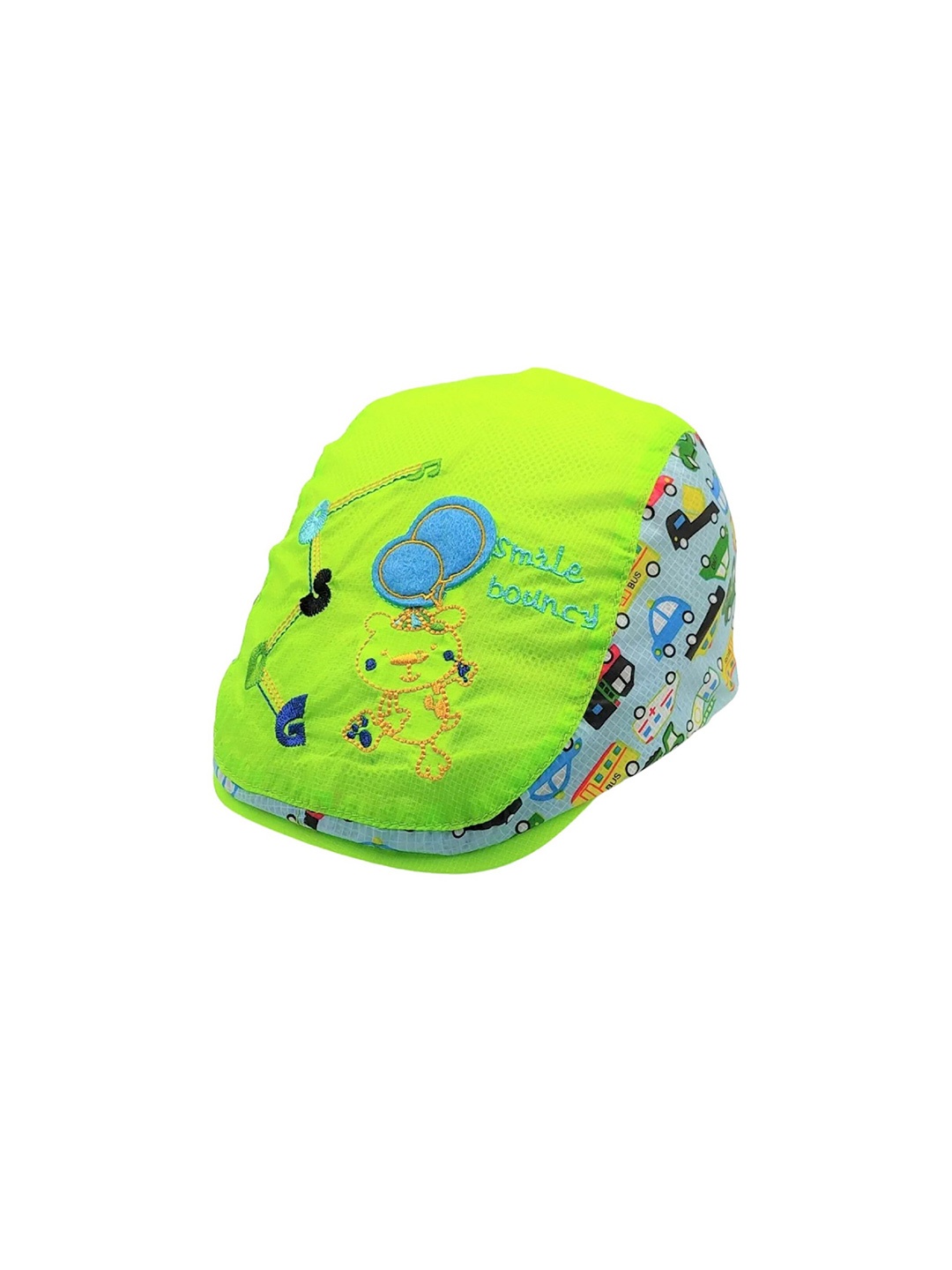 

Zacharias Kids Embroidered Ascot Cap, Green