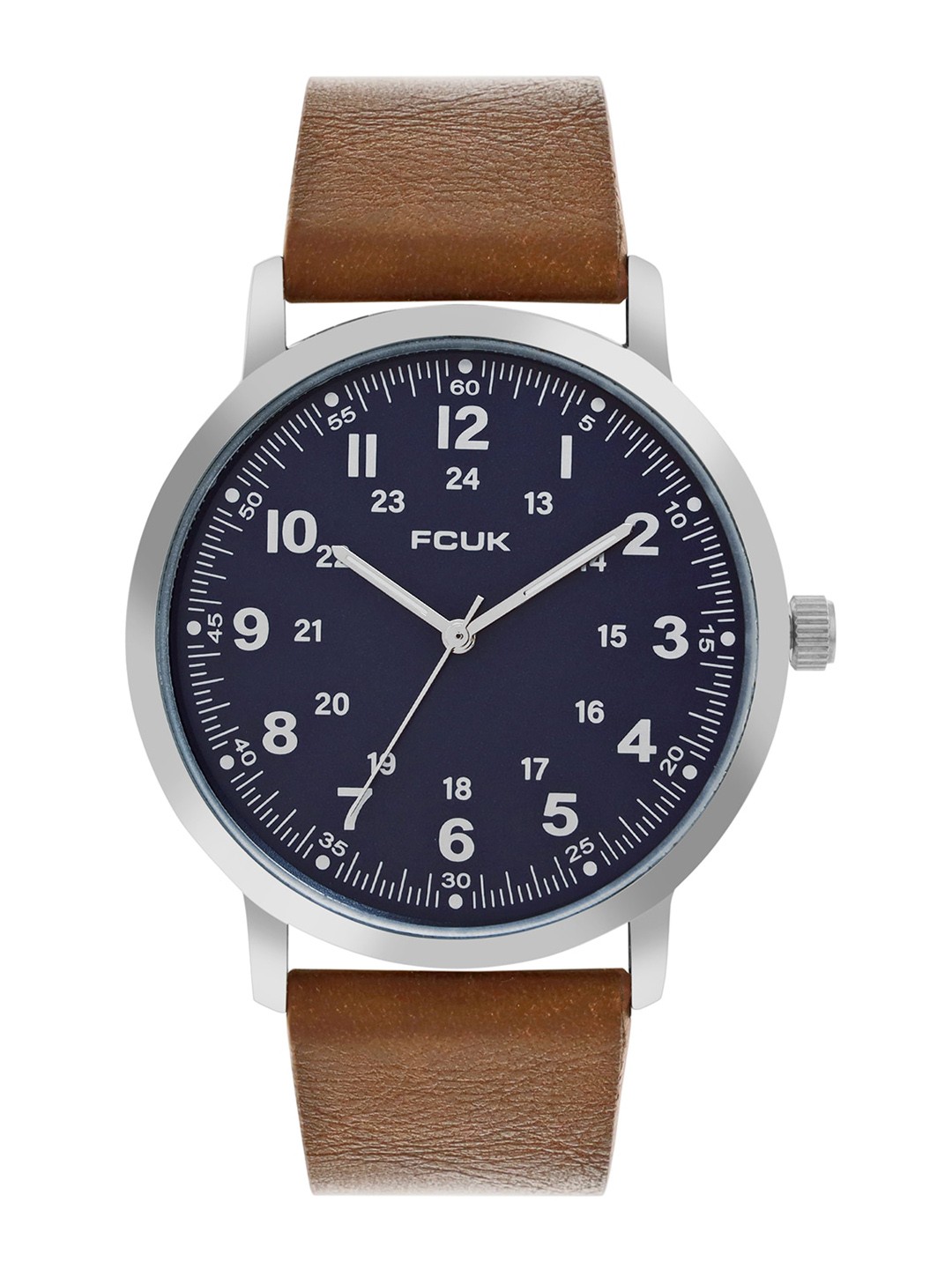 

FCUK Men Printed Dial & Leather Straps Analogue Watch FK00018D, Blue