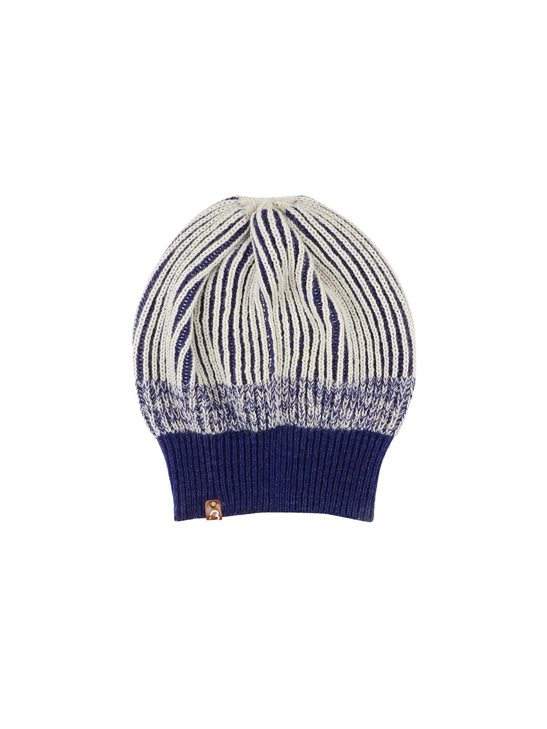 

Bharatasya Men Self Design Acrylic Beanie, Blue