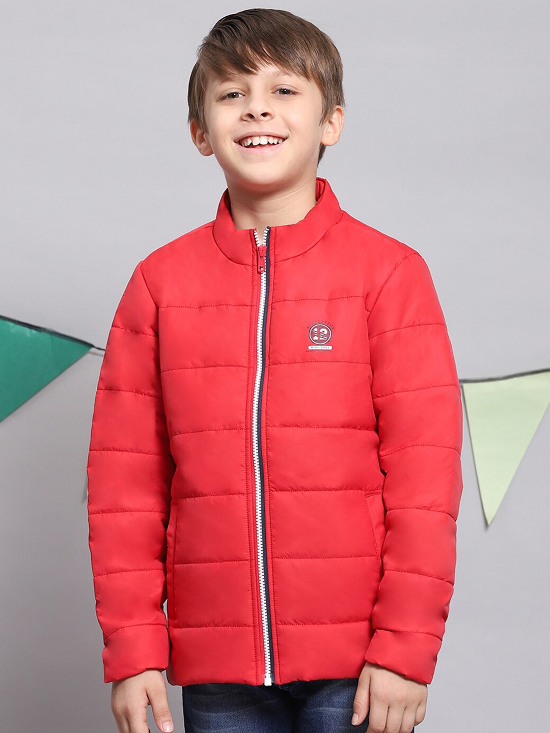 

Monte Carlo Boys Lightweight Bomber Jacket, Red