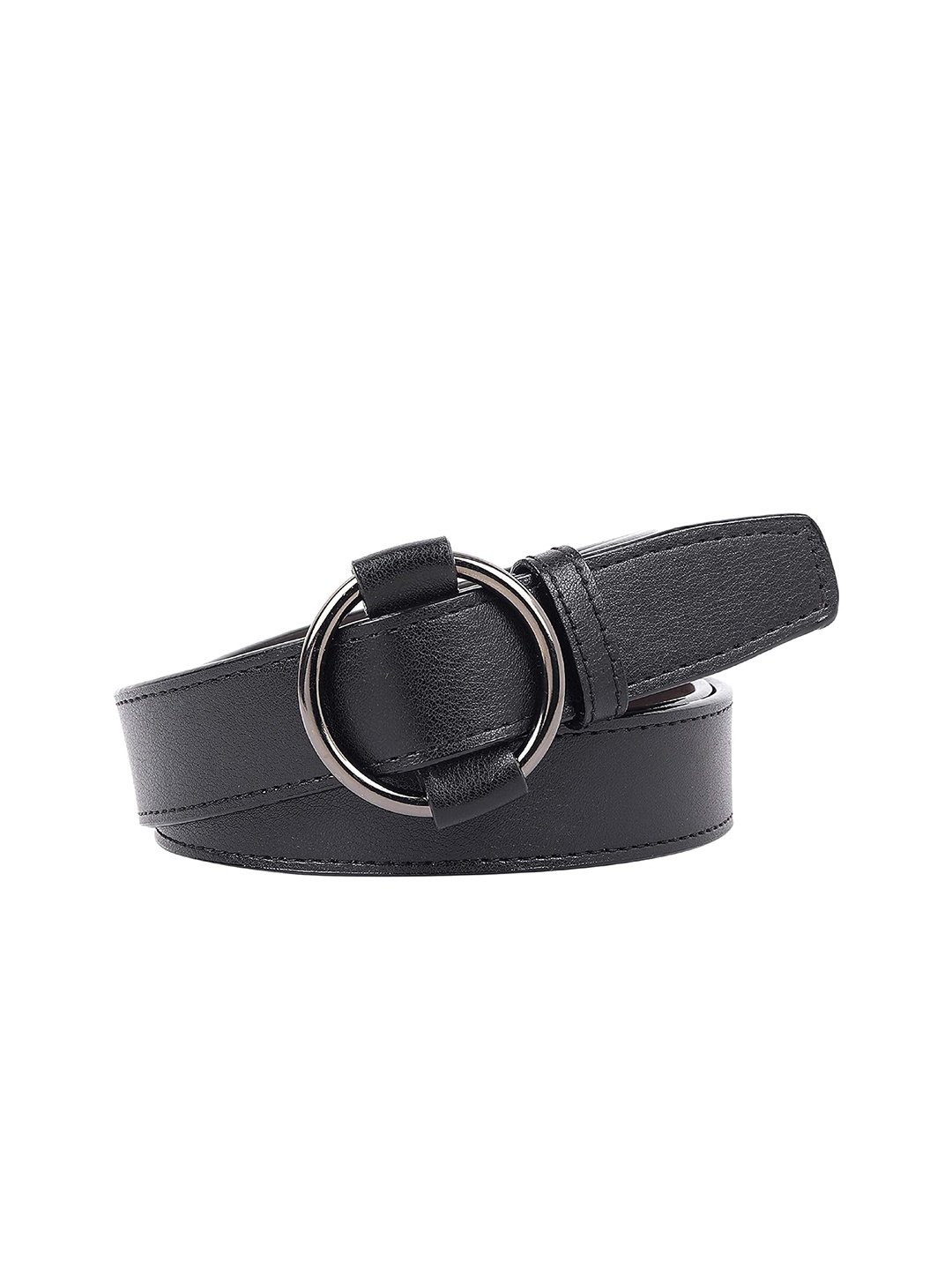 

Zacharias Women Textured Leather Belt, Black