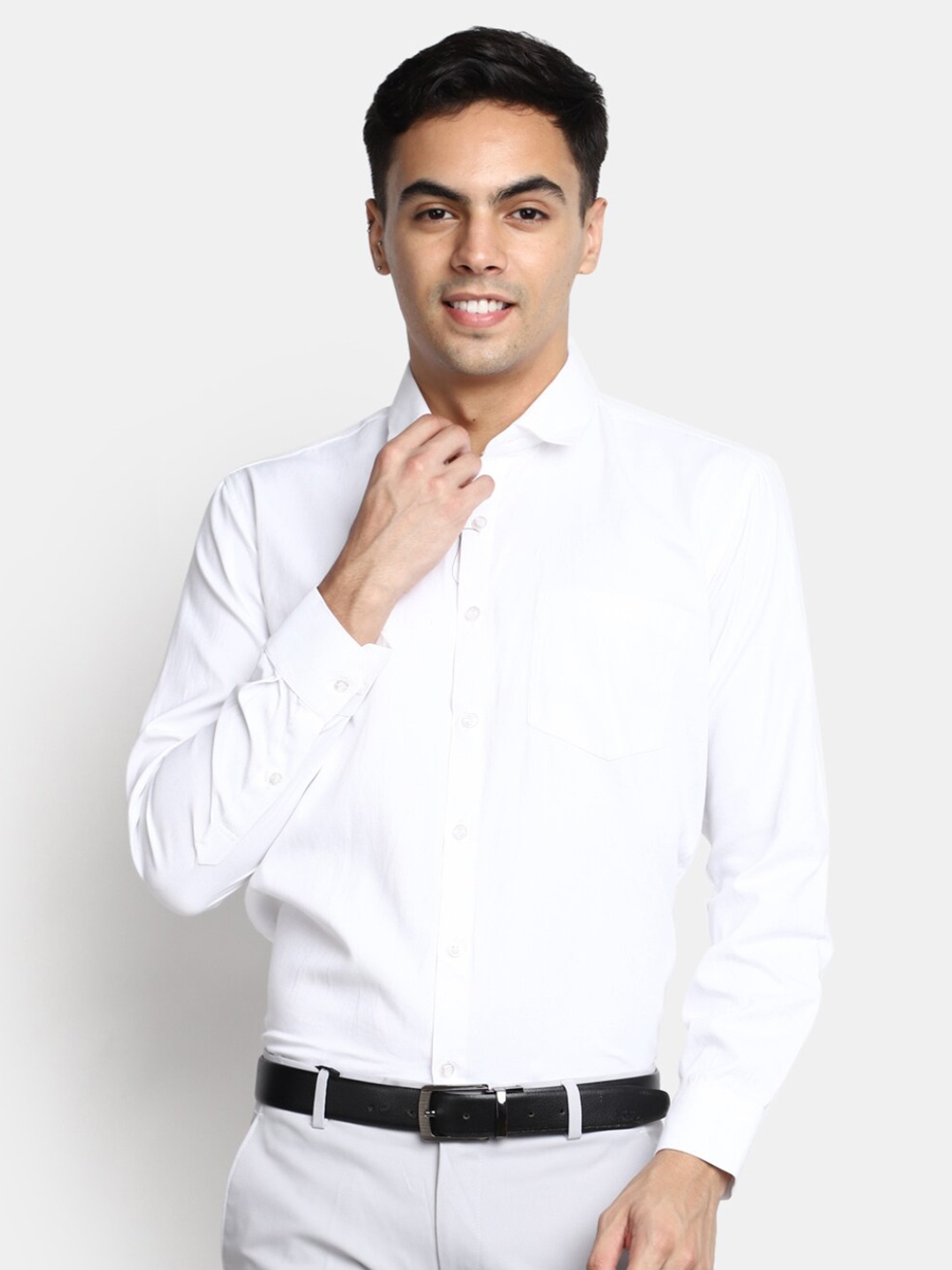 

J White by Vmart Spread Collar Cotton Formal Shirt