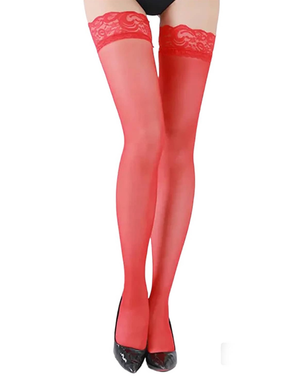 

BAESD Pack Of 2 Sheer Stockings, Red