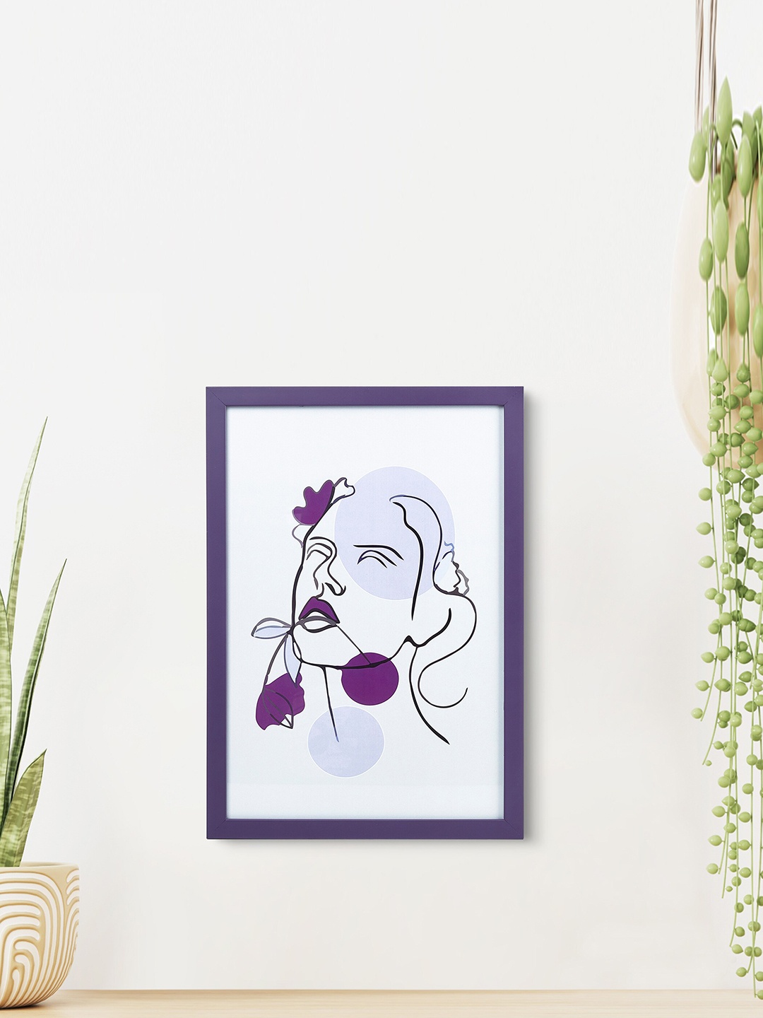 

Home Centre Lets Garden Riviera Purple & White Picture Frame Painting Wall Decor
