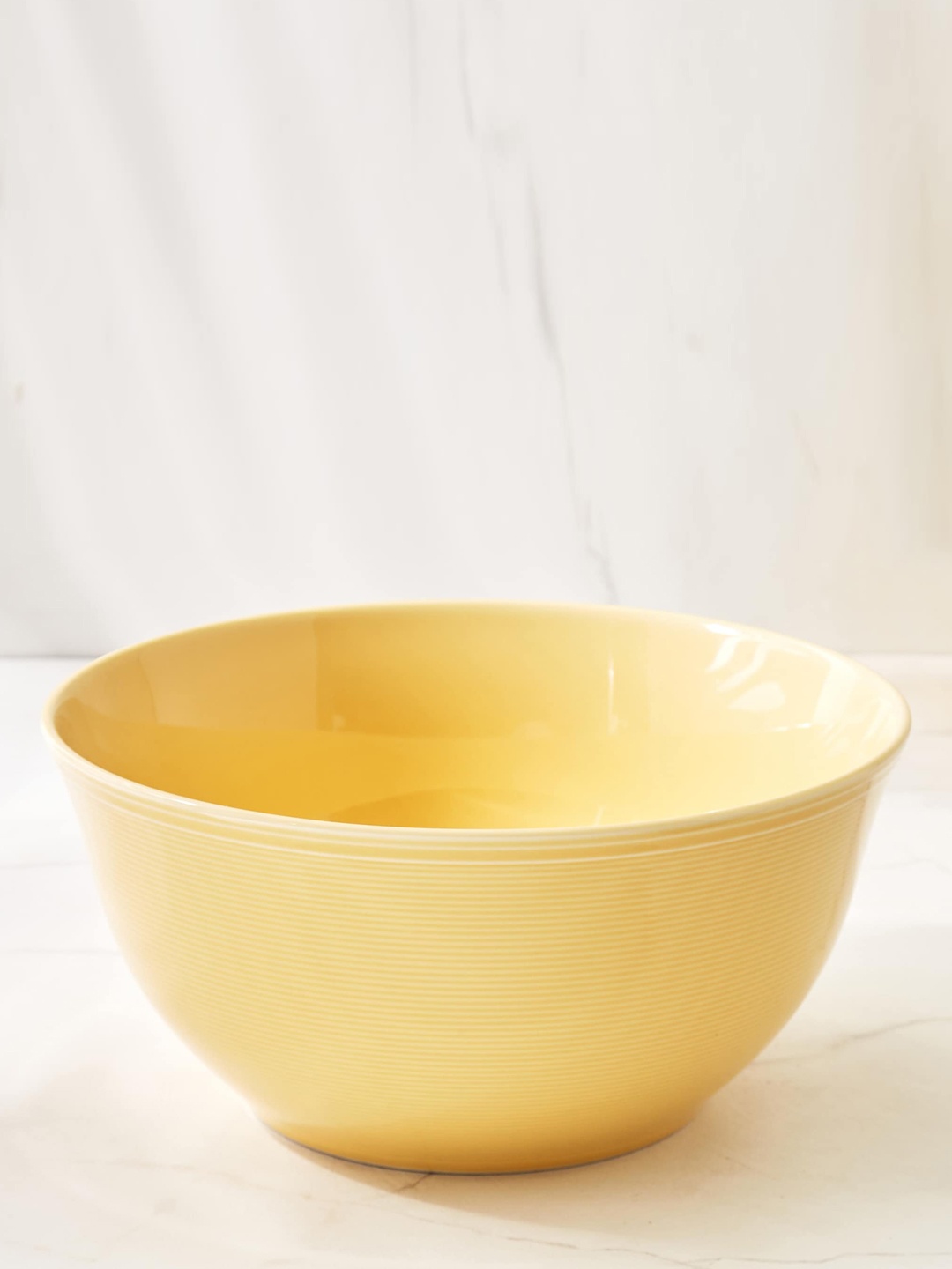 

Home Centre Colour Refresh Rhythm Yellow Porcelain Serving Bowl - 800 ML