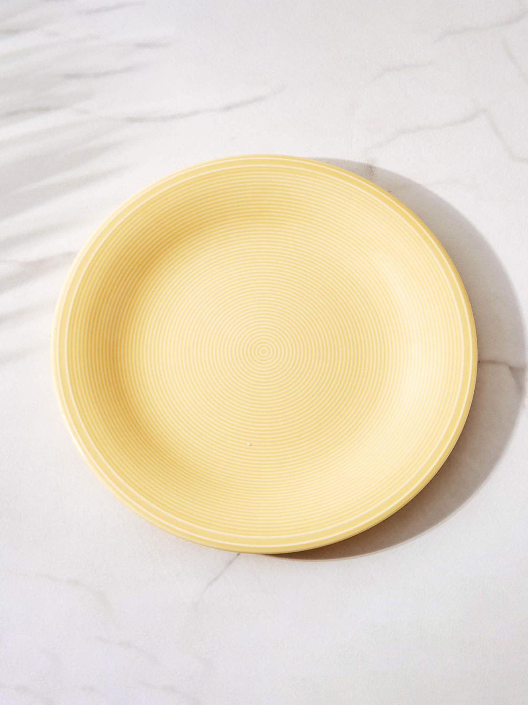 

Home Centre Yellow Colour Refresh Rhythm Porcelain Printed Side Plate - 21cm