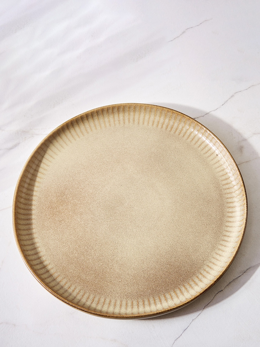 

Home Centre Cerradura Sombre Beige Stoneware Dinner Plate