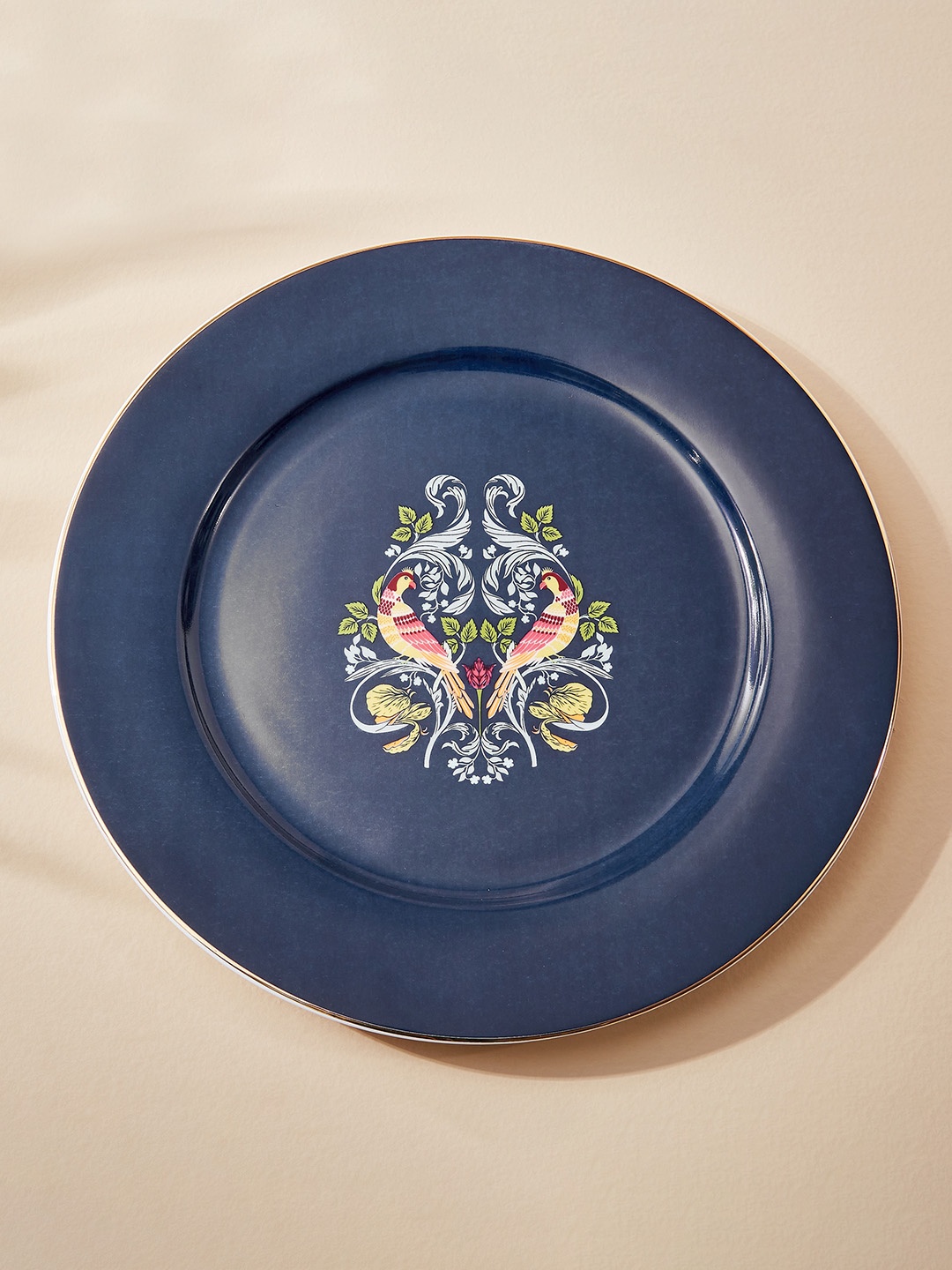 

Home Centre Feslix Morris Printed Porcelain Dinner Plate, Blue