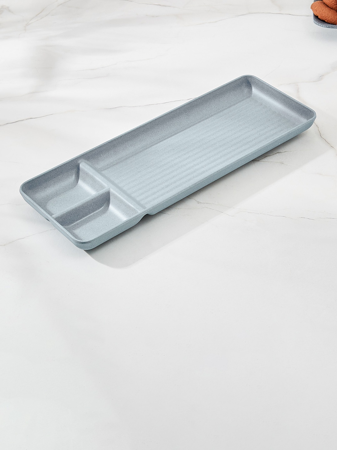 Home Centre Corsica Silvano Blue Melamine Chip and Dip Platter