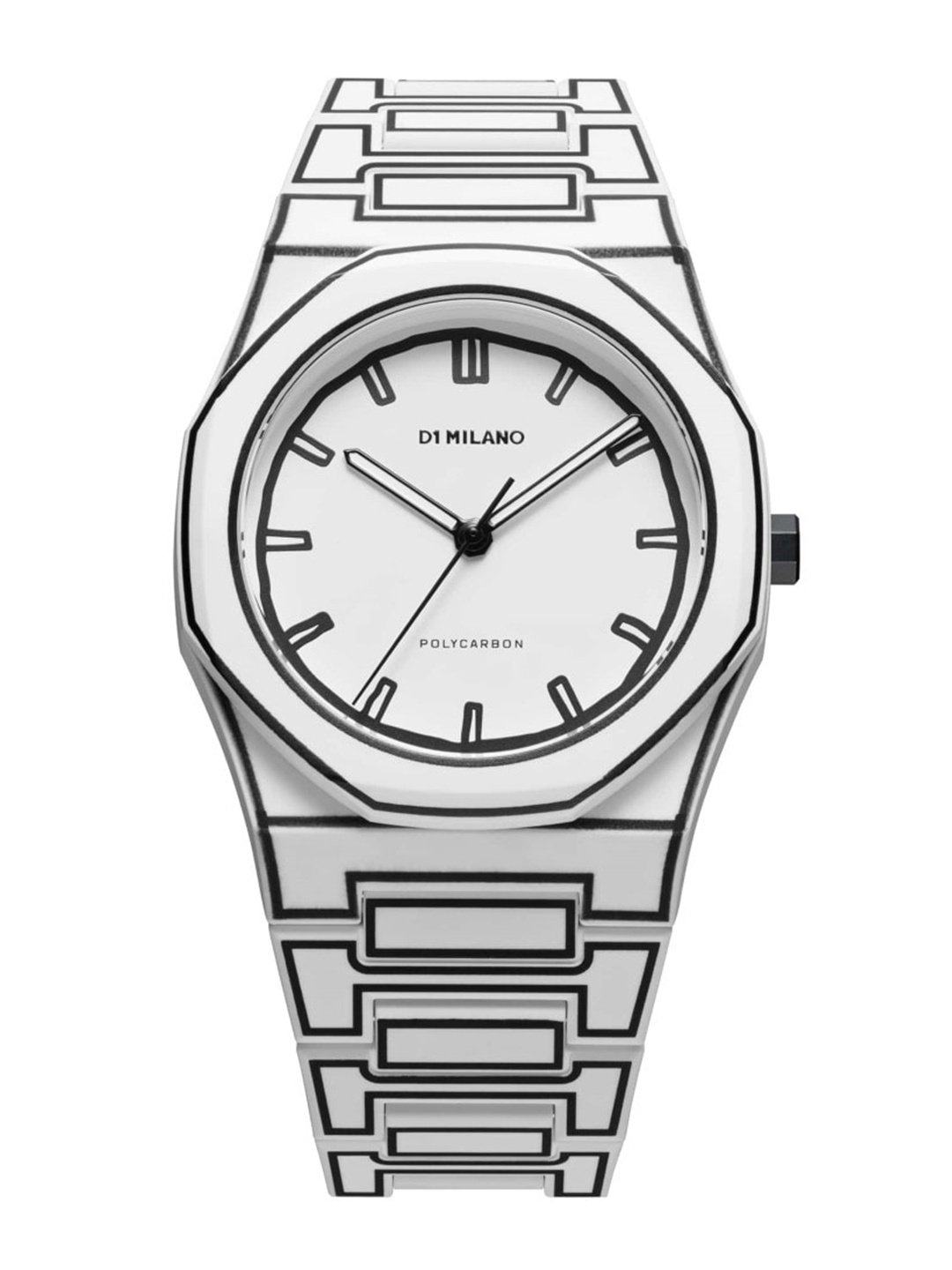 

D1 Milano Men Bracelet Style Straps Analogue Watch PCBJ34, White